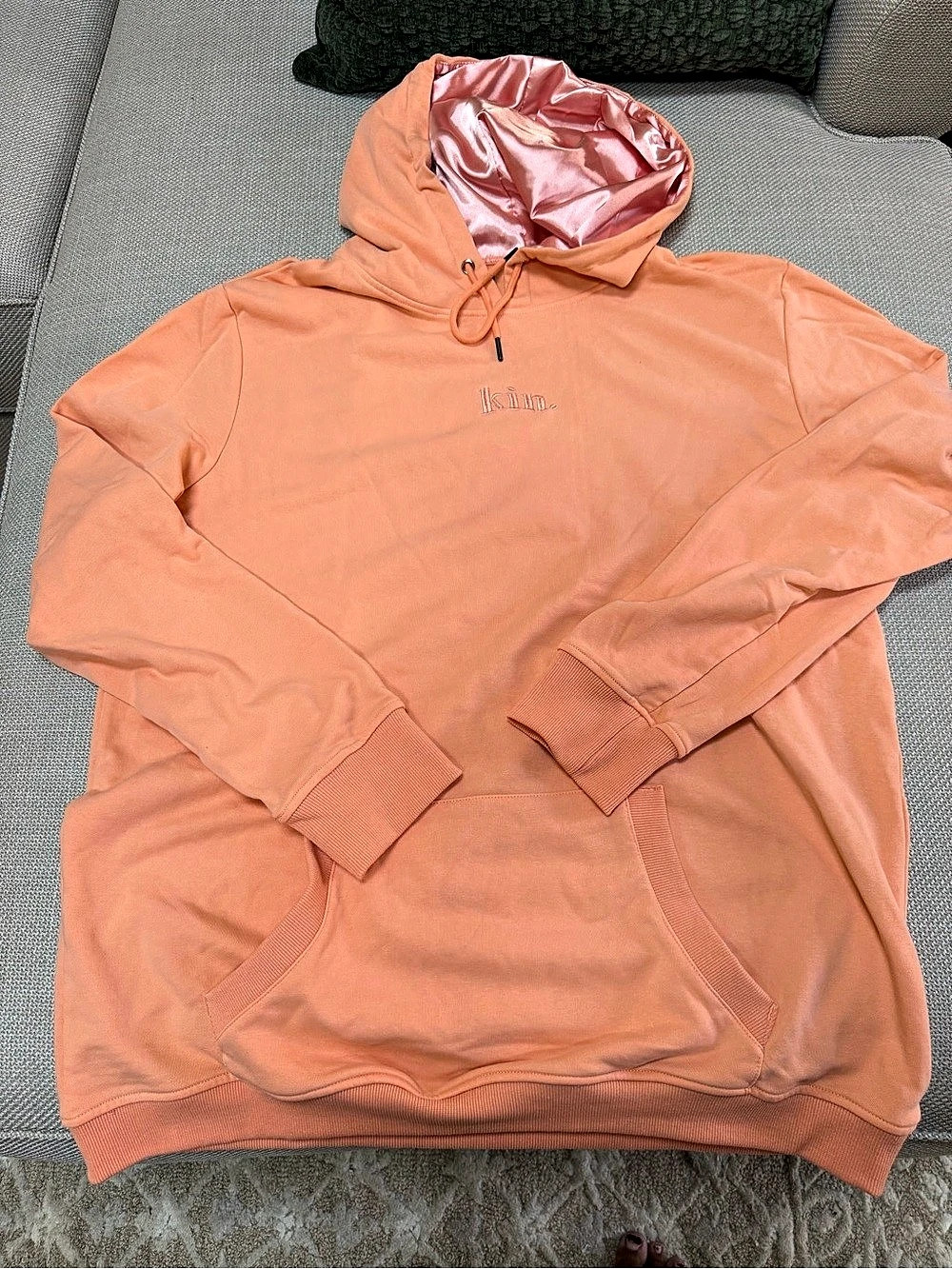 Kin Pullover Hoodie in Orange 3XL